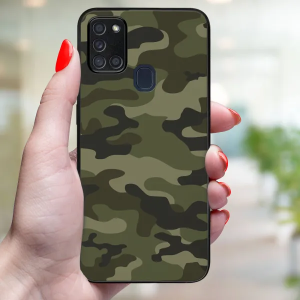 MY ART Ochranný obal pre Samsung Galaxy A21s GREEN CAMO (235)