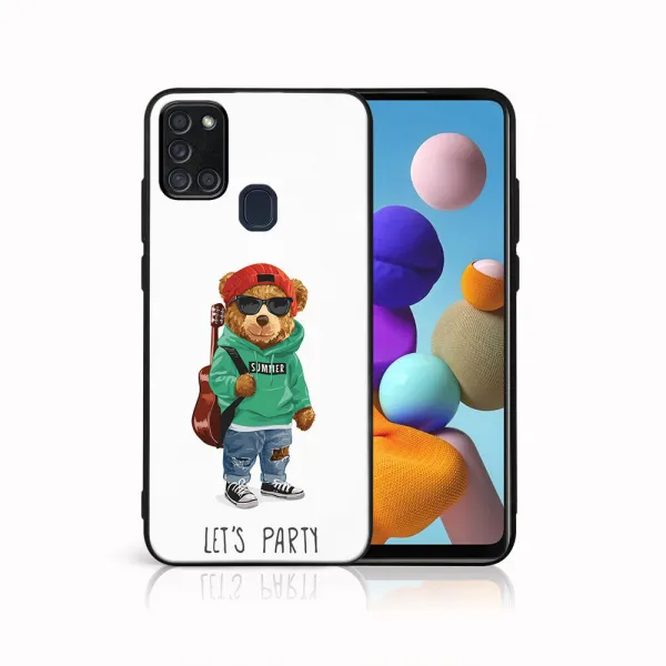 MY ART Ochranný obal pre Samsung Galaxy A21s BEAR (177)