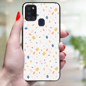 MY ART Ochranný obal pre Samsung Galaxy A21s ORANGE TERRAZZO (165)