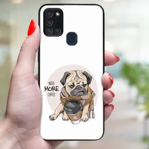 MY ART Ochranný obal pre Samsung Galaxy A21s MORE COFFEE (184)