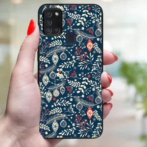 MY ART Obal s vianočným dizajnom Samsung Galaxy A21s MISTLETOE (070)