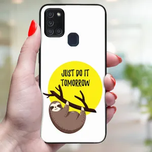 MY ART Ochranný obal pre Samsung Galaxy A21s SLOTH (188)