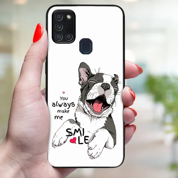 MY ART Ochranný obal pre Samsung Galaxy A21s SMILE (189)