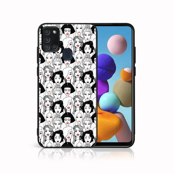 MY ART Ochranný obal pre Samsung Galaxy A21s LIPSTICK (174)
