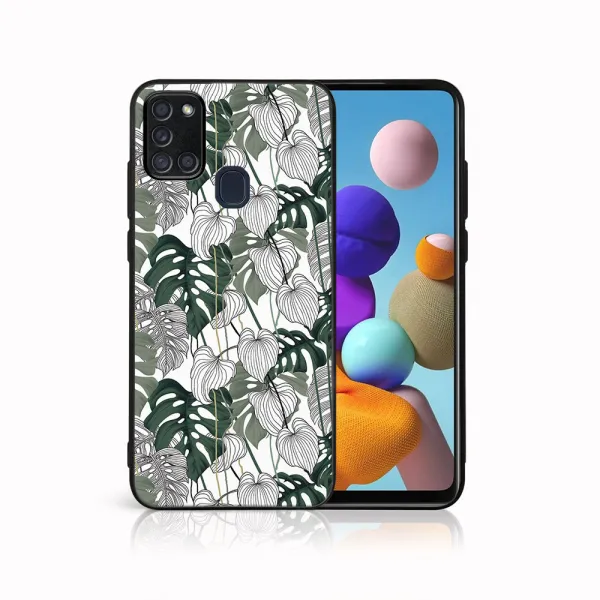 MY ART Ochranný obal pre Samsung Galaxy A21s LEAF (175)
