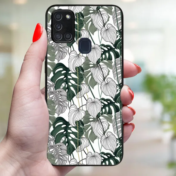 MY ART Ochranný obal pre Samsung Galaxy A21s LEAF (175)
