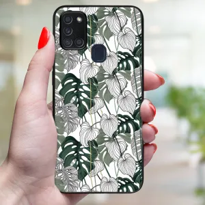 MY ART Ochranný obal pre Samsung Galaxy A21s LEAF (175)