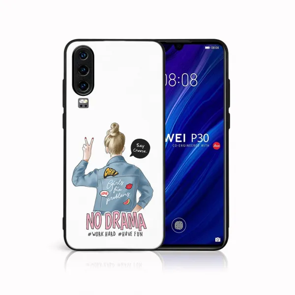 MY ART Ochranný obal pre Huawei P30 NO DRAMA (138)