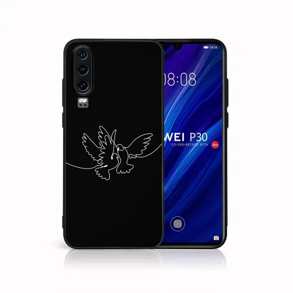 MY ART Ochranný kryt pre Huawei P30 WHITE DOVE (195)