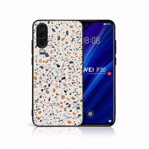 MY ART Ochranný obal pre Huawei P30 BEIGE TERRAZZO (162)
