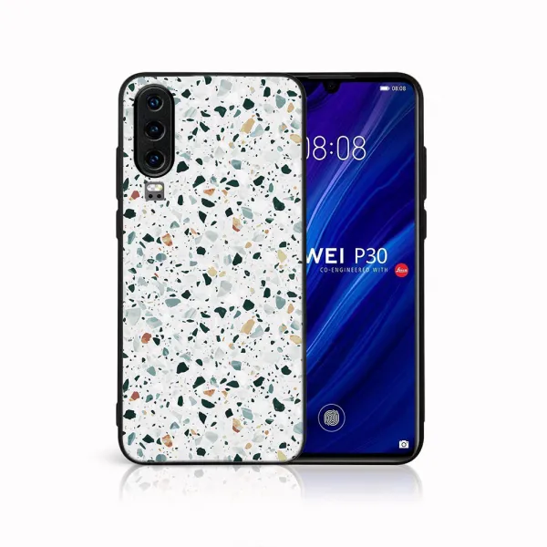 MY ART Ochranný obal pre Huawei P30 GREY TERRAZZO (163)