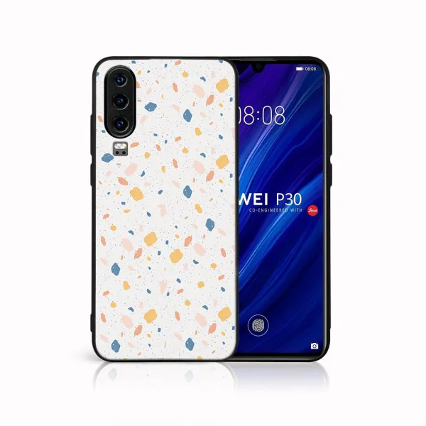MY ART Ochranný obal pre Huawei P30 ORANGE TERRAZZO (165)
