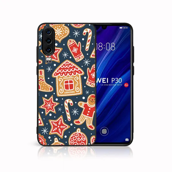 MY ART Obal s vianočným dizajnom Huawei P30 CHRISTMAS (069)