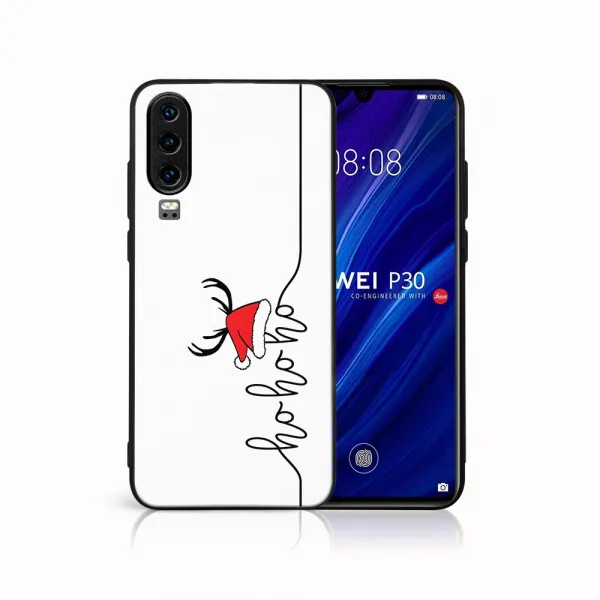 MY ART Obal s vianočným dizajnom Huawei P30 HOHOHO (073)