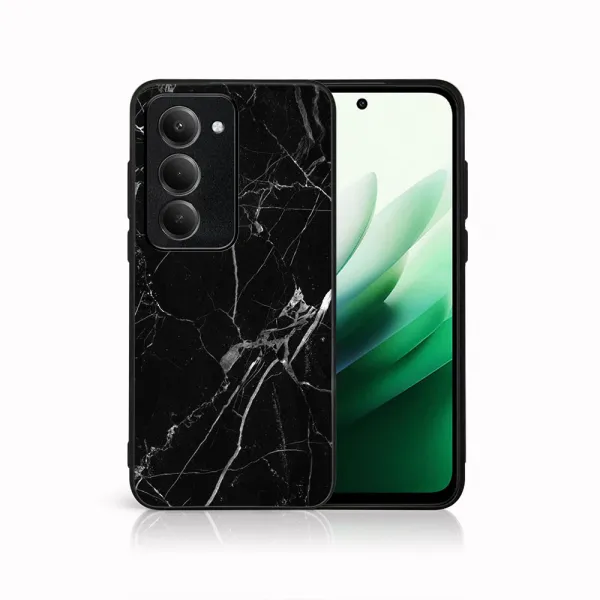 MY ART Ochranný kryt pre Xiaomi Redmi 15 / Redmi 15 5G BLACK MARBLE (142)