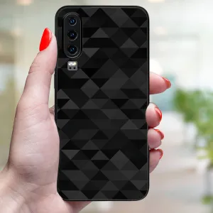 MY ART Ochranný obal pre Huawei P30 BLACK TRIANGLES (232)