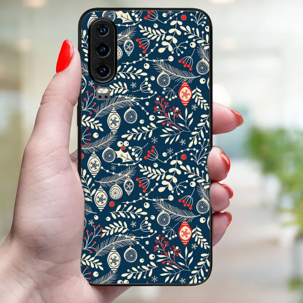 MY ART Obal s vianočným dizajnom Huawei P30 MISTLETOE (070)