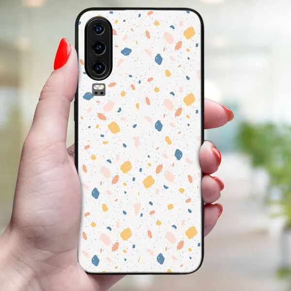 MY ART Ochranný obal pre Huawei P30 ORANGE TERRAZZO (165)