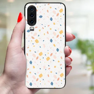 MY ART Ochranný obal pre Huawei P30 ORANGE TERRAZZO (165)