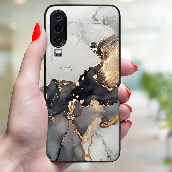 MY ART Ochranný obal pre Huawei P30 GREY MARBLE (140)