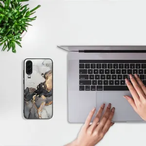 MY ART Ochranný obal pre Huawei P30 GREY MARBLE (140)