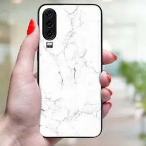 MY ART Ochranný obal pre Huawei P30 WHITE MARBLE (144)