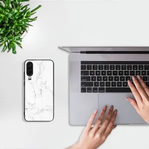 MY ART Ochranný obal pre Huawei P30 WHITE MARBLE (144)