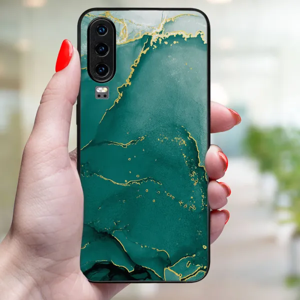 MY ART Ochranný obal pre Huawei P30 GREEN MARBLE (145)
