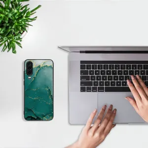 MY ART Ochranný obal pre Huawei P30 GREEN MARBLE (145)
