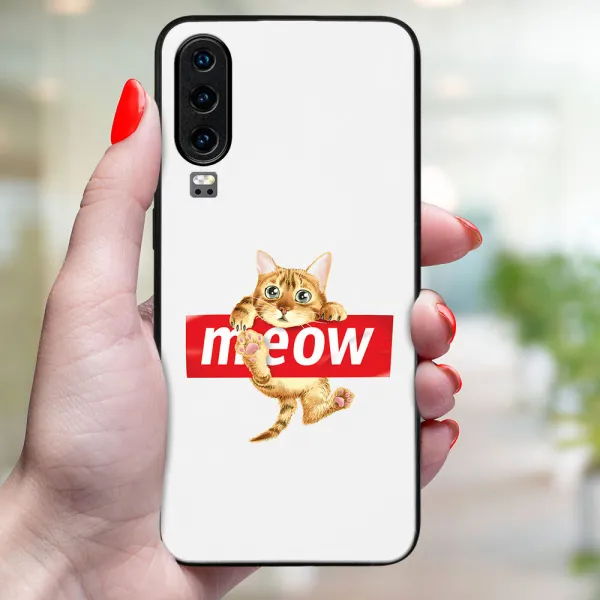 MY ART Ochranný obal pre Huawei P30 MEOW (183)