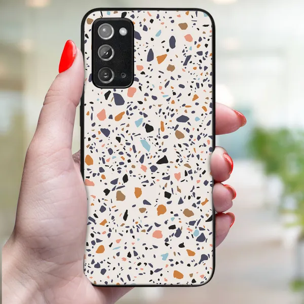 MY ART Ochranný obal pre Samsung Galaxy Note 20 BEIGE TERRAZZO (162)