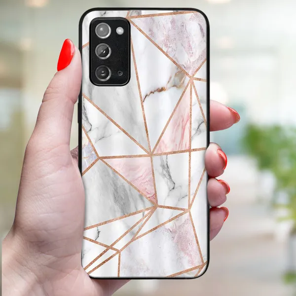 MY ART Ochranný obal pre Samsung Galaxy Note 20 PINK MARBLE (143)