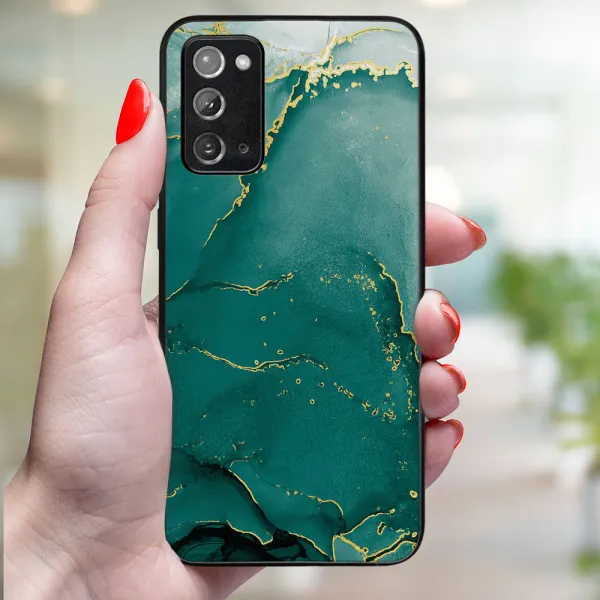 MY ART Ochranný obal pre Samsung Galaxy Note 20 GREEN MARBLE (145)