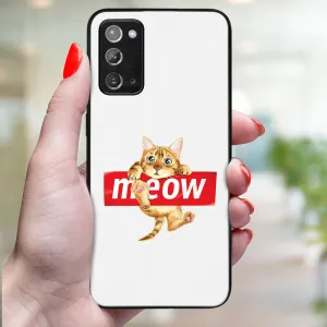 MY ART Ochranný obal pre Samsung Galaxy Note 20 MEOW (183)