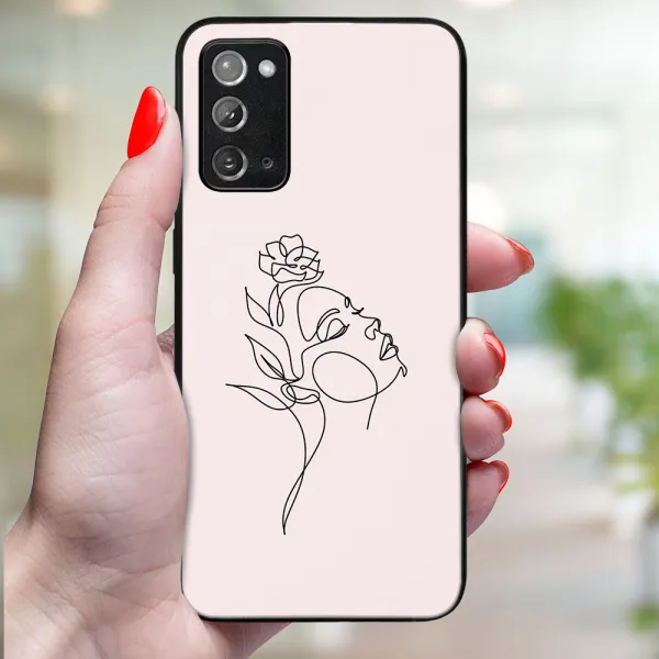 MY ART Ochranný obal pre Samsung Galaxy Note 20 ROSE GIRL (198)
