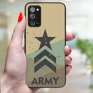 MY ART Ochranný obal pre Samsung Galaxy Note 20 ARMY (236)