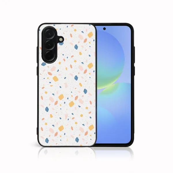 MY ART Ochranný kryt pre Samsung Galaxy A17 / A17 5G ORANGE TERRAZZO (165)