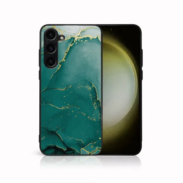 MY ART Ochranný kryt pre Samsung Galaxy S25 FE GREEN MARBLE (145)