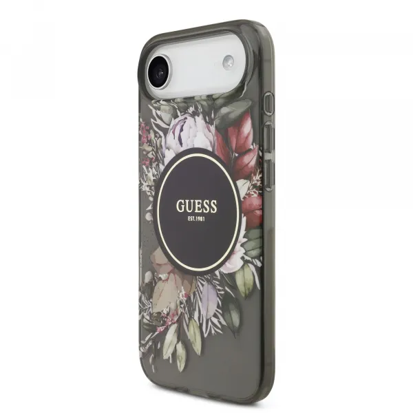 GUESS IML FLOWER STRAP Ochranný kryt Apple iPhone Air BLACK
