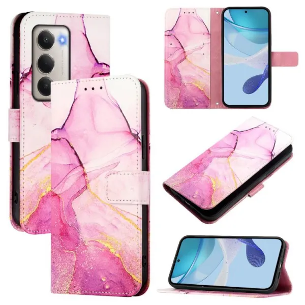 ART MARBLE Peňaženkový kryt pre Xiaomi Redmi 15 / Redmi 15 5G PINK