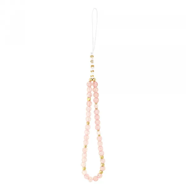 GUESS IML FLOWER STRAP Ochranný kryt Apple iPhone 17 Pro Max ROSE GOLD