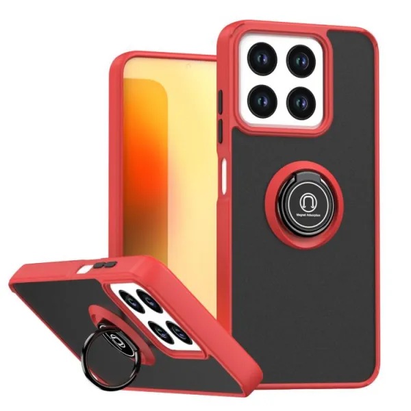 SHADOW Ochranný kryt s držiakom ZTE Blade A35 červený