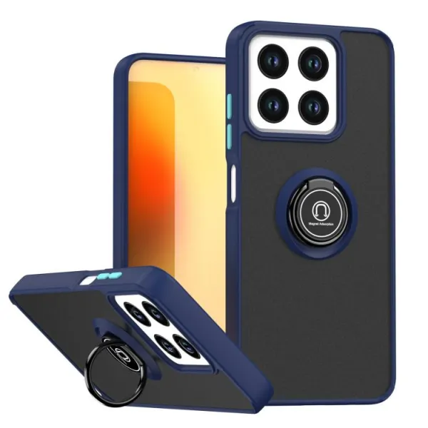 SHADOW Ochranný kryt s držiakom ZTE Blade A35 tmavomodrý