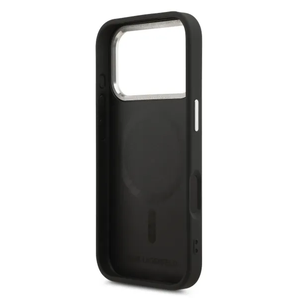 KARL LAGERFELD PU RSG Ochranný kryt s MagSafe Apple iPhone 17 Pro Max BLACK