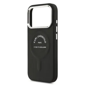KARL LAGERFELD PU RSG Ochranný kryt s MagSafe Apple iPhone 17 Pro Max BLACK