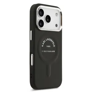 KARL LAGERFELD PU RSG Ochranný kryt s MagSafe Apple iPhone 17 Pro Max BLACK