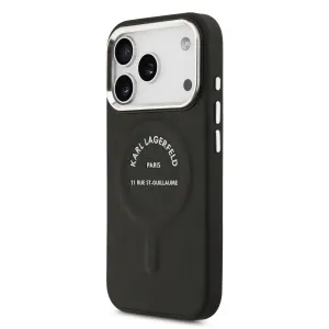 KARL LAGERFELD PU RSG Ochranný kryt s MagSafe Apple iPhone 17 Pro Max BLACK