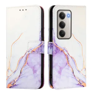 ART MARBLE Peňaženkový kryt pre Xiaomi Redmi 15 / Redmi 15 5G WHITE PURPLE