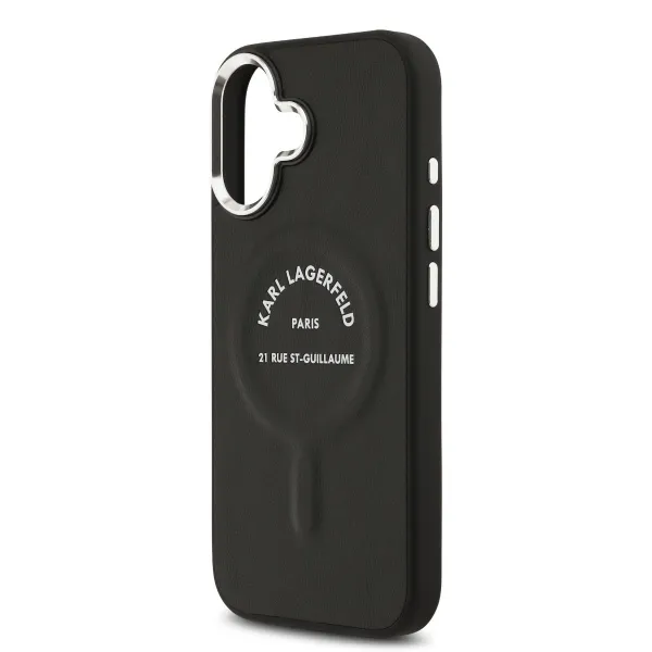 KARL LAGERFELD PU RSG Ochranný kryt s MagSafe Apple iPhone 17 BLACK