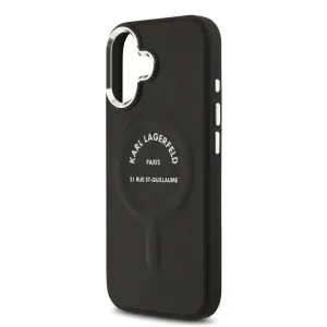 KARL LAGERFELD PU RSG Ochranný kryt s MagSafe Apple iPhone 17 BLACK
